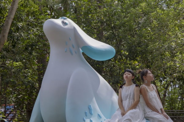 漁光島遇見海洋的光─《光與海的相遇》藝術裝置由海洋委員會與臺南市政府文化局攜手打造，點亮海岸新風景