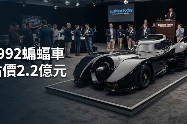 1992年電影《Batman Returns》主角版蝙蝠車將拍賣 估價最高達2.2億元