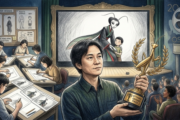 謝文明執導《螳螂》奪渥太華動畫影展最佳短片大獎 獲奧斯卡角逐資格