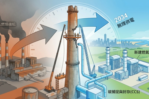 台中電廠2燃煤機組10月啟動拆除 卓揆：「以氣換煤」如期推進 2034年台中電廠達成無煤供電