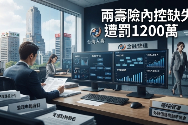 金管會重罰兩壽險1200萬 台灣人壽員工挪用、新壽申報出錯