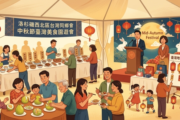 洛杉磯西北區台灣同鄉會舉辦中秋園遊會 張皓鈞與230位鄉親同樂