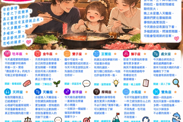 2026年9月30日星座運勢：水星入天蠍，答案藏在細節裡
