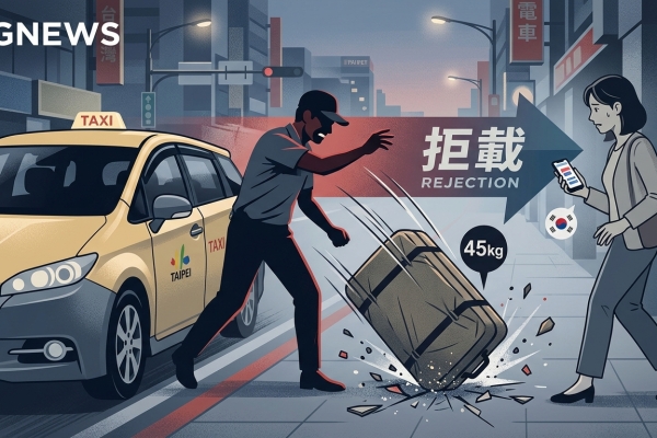 影／台灣小黃司機行為登韓媒！聽到是韓國人秒拒載嗆「真的很討厭韓國」　當場重摔45kg行李箱