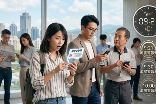 今天9:21手機突然響別慌！不是地震　國家級警報3波時間一次看