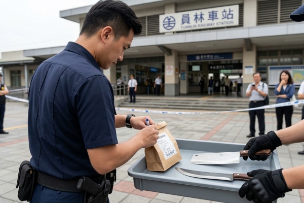 遭人挑釁嚇阻對方？　員林火車站男子持刀趴趴走被逮