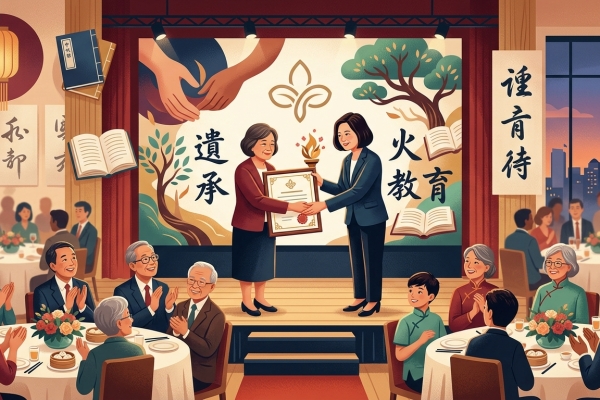 大西雅圖地區舉辦敬師餐會 表揚資深僑教教師與薪火相傳