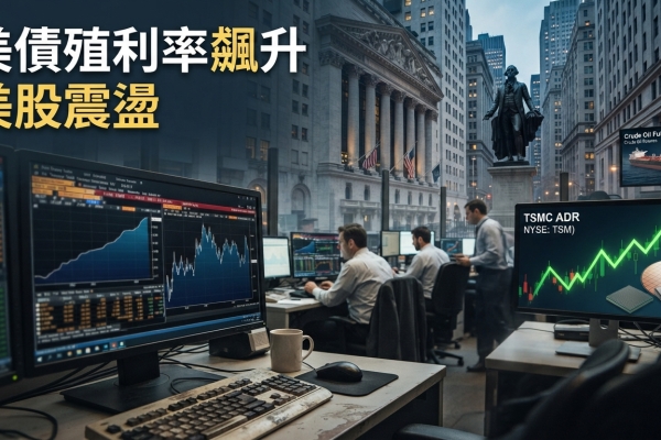 美債殖利率創多年新高壓抑道瓊連三跌，台積電ADR逆勢上漲