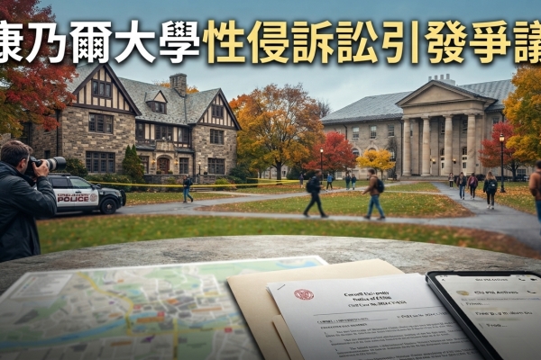 康乃爾大學爆性侵訴訟：女學生控7男下藥，校方處分與檢方不起訴惹議