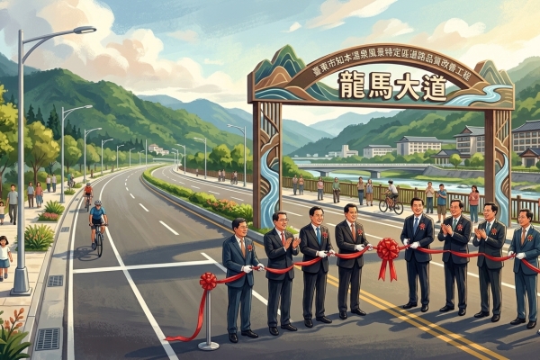 臺東龍馬大道景觀道路通車助攻知本發展　內政部國土署斥資1.21億元打造觀光門戶