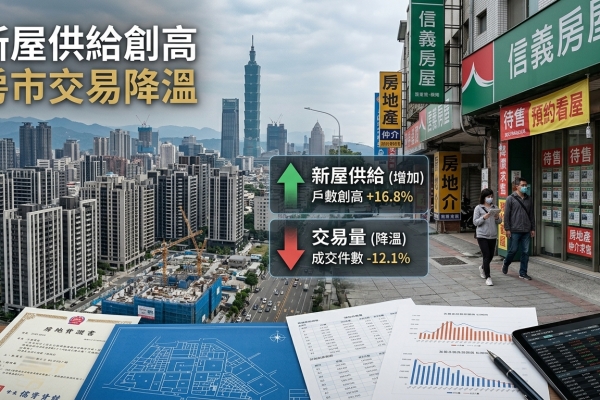 114年建物所有權第一次登記17.7萬棟續創10年高　買賣26.1萬棟近9年最低供給與需求出現落差