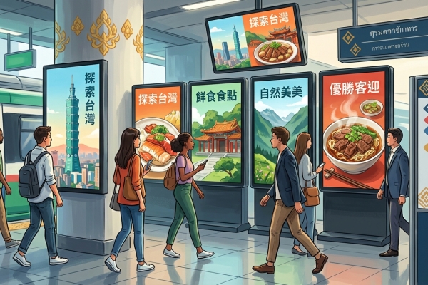 台灣觀光前進曼谷　廣告現身捷運影城