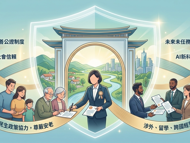 出席公證人節慶祝活動　副總統盼持續發揮預防司法能量　保障民眾權益並完善公證制度