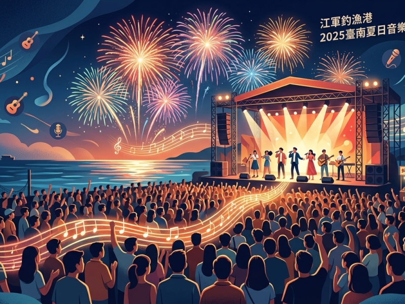 將軍漁港夜空點燃！2025臺南夏日音樂節-將軍吼卡司完整曝光，9月6到7日與您有約，千萬別錯過