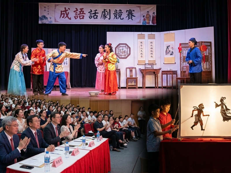 巴拉圭東方市中山僑校舉辦成語話劇競賽 創意演繹深化正體中文教育