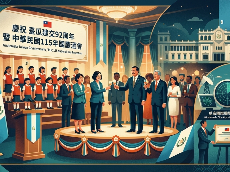僑界迎林佳龍訪瓜 共慶臺瓜建交92周年暨國慶酒會